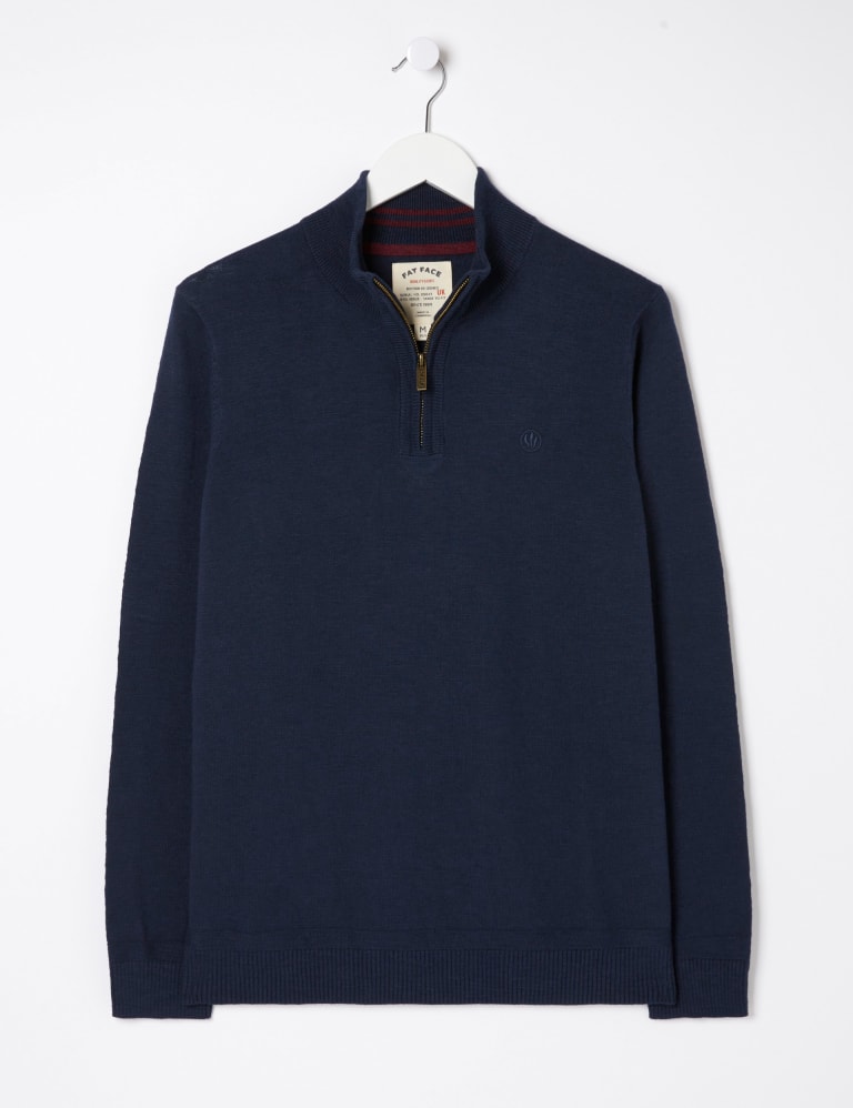 Cotton Rich Half Zip Jumper FatFace M S