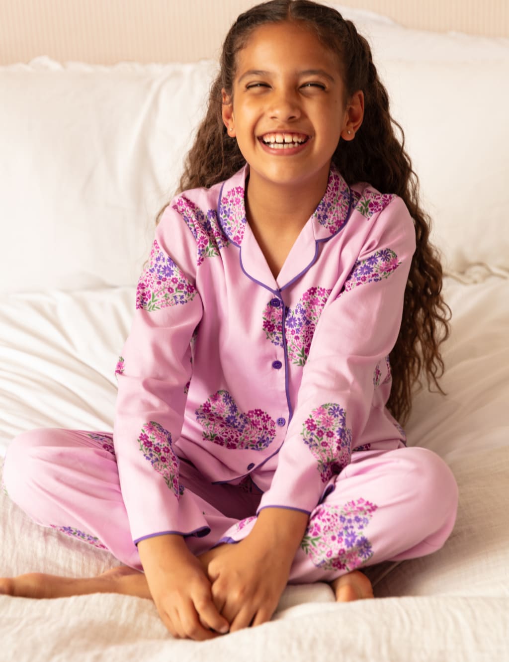 Cotton Rich Heart Pyjamas (2-13 Yrs) 2 of 4