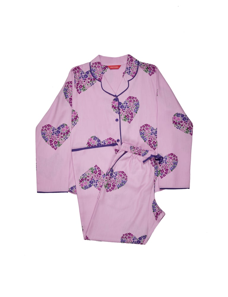 Cotton Rich Heart Pyjamas (2-13 Yrs) 2 of 4