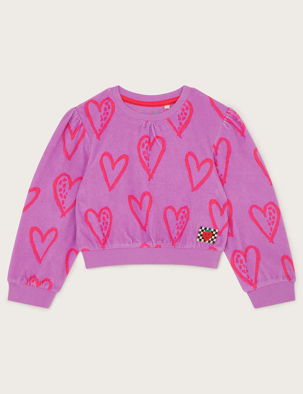 Cotton Rich Heart Towelling Top (3-13 Yrs) 3 of 3