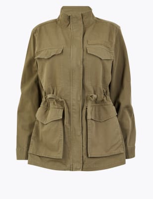 women's cotton utility jacket