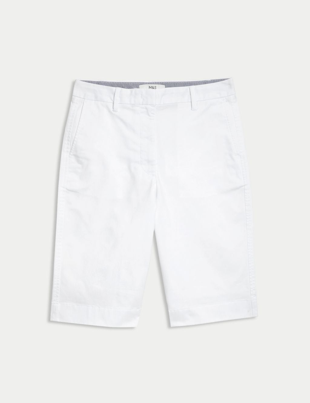 Cotton Rich High Waisted Chino Shorts 1 of 5