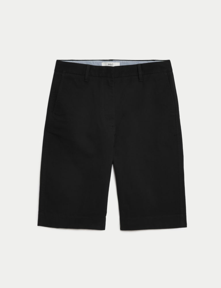 Cotton Rich High Waisted Chino Shorts 2 of 5