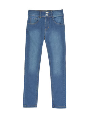 Cotton Rich High Waisted Denim Jeans (5-14 Years) Image 2 of 3