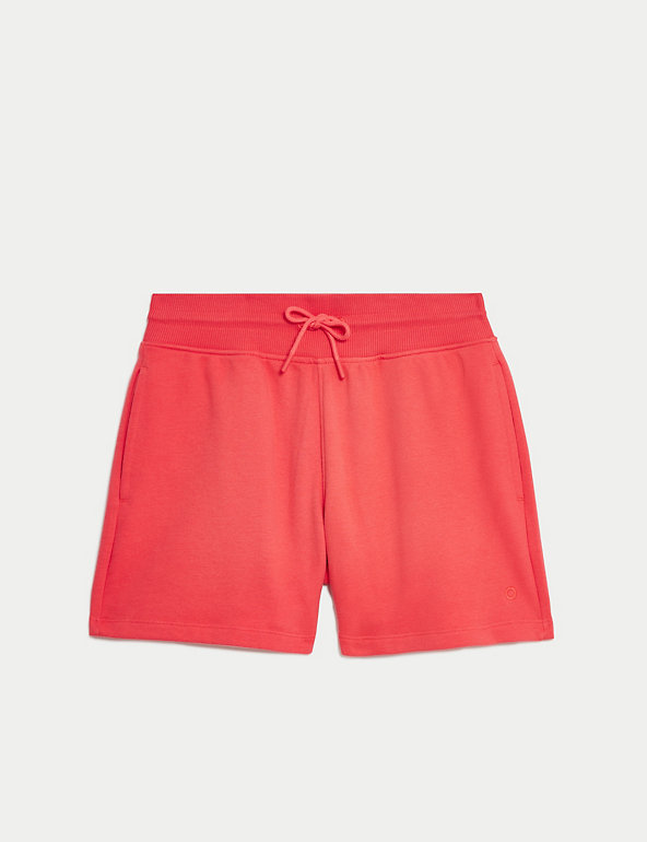Cotton Rich High Waisted Shorts Image 1 of 2