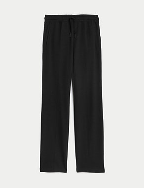 Cotton Rich High Waisted Wide Leg Joggers Image 2 of 6