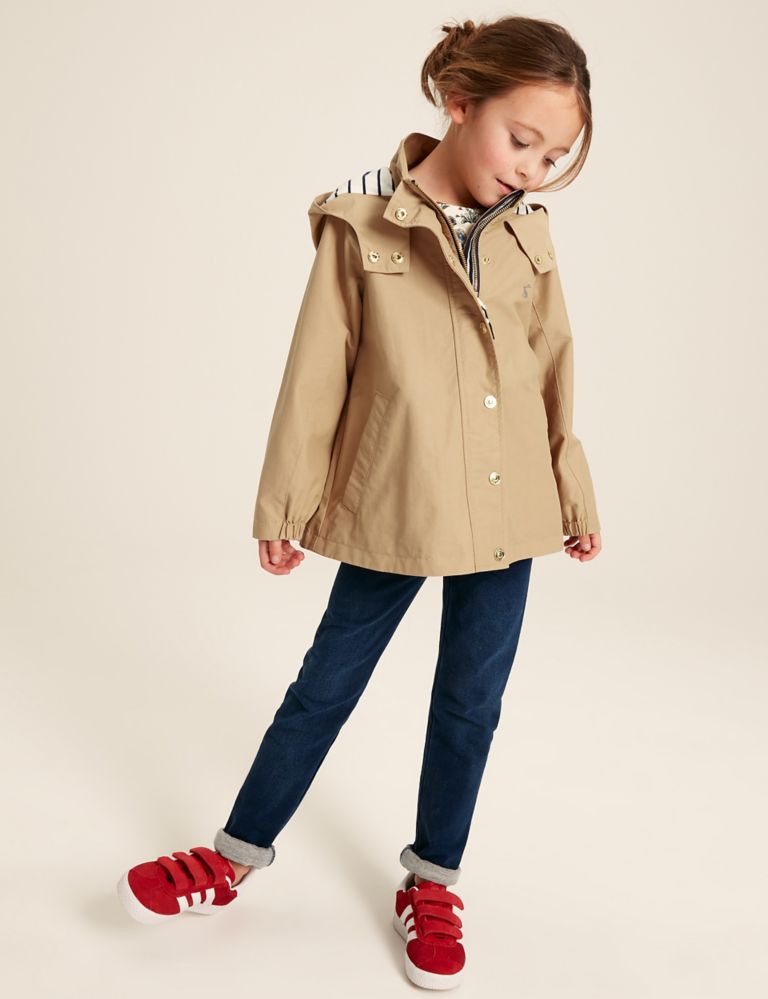 Cotton Rich Hooded Coat (2-12 Yrs) 2 of 5
