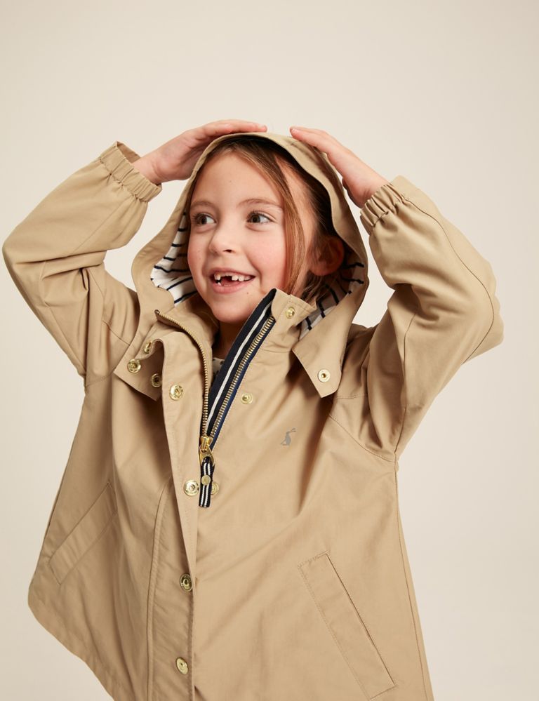 Cotton Rich Hooded Coat (2-12 Yrs) 4 of 5
