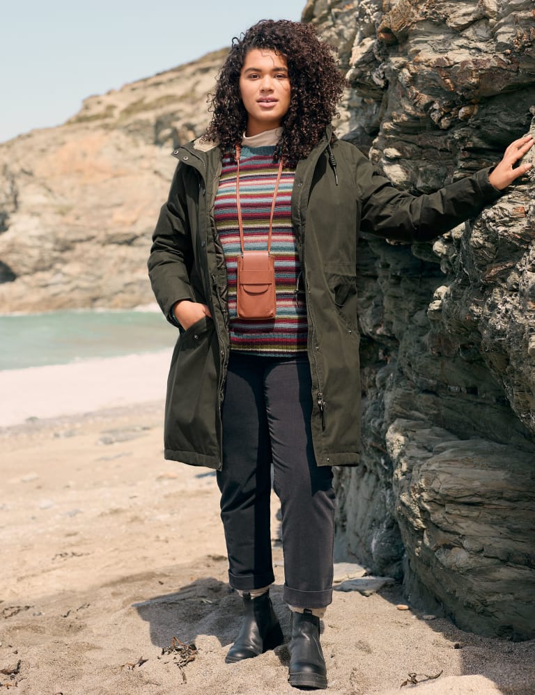 Cotton Rich Hooded Longline Parka Coat | Seasalt Cornwall | M&S