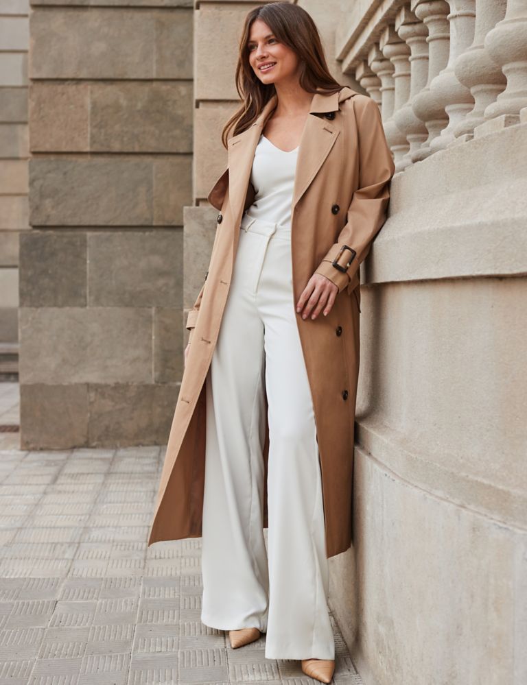 Cotton Rich Hooded Longline Trench Coat 4 of 5