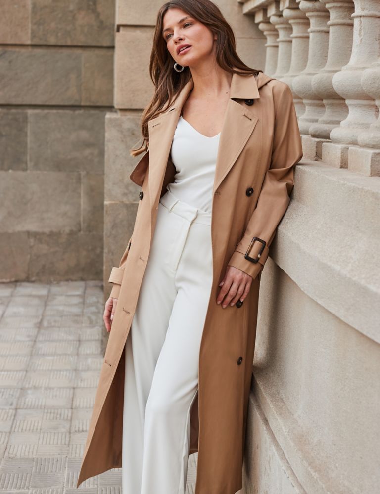 Cotton Rich Hooded Longline Trench Coat 5 of 5