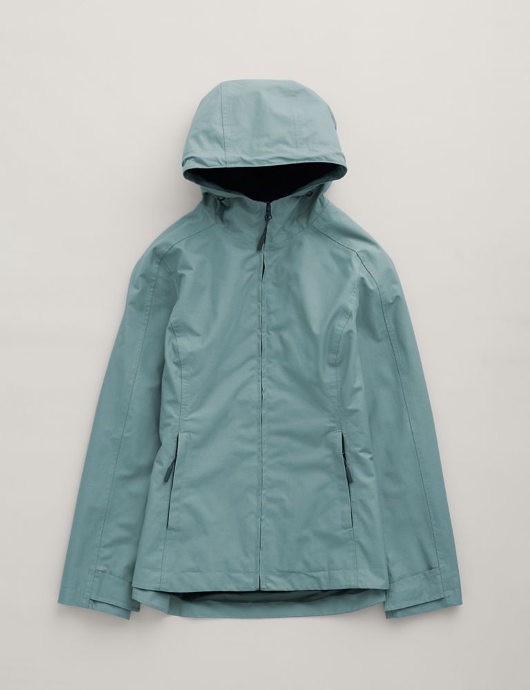 Cotton Rich Hooded Rain Jacket 2 of 8