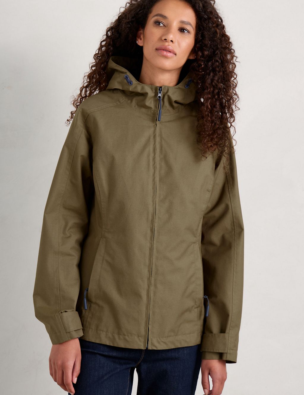 Cotton Rich Hooded Rain Jacket 2 of 7