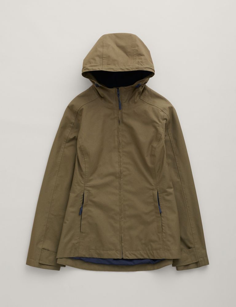 Cotton Rich Hooded Rain Jacket 2 of 7