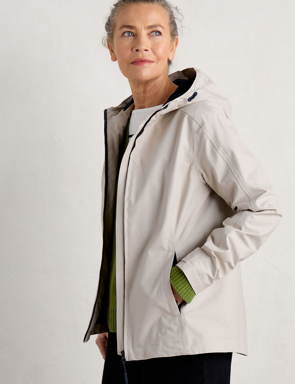 Cotton Rich Hooded Rain Jacket 3 of 5