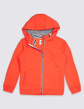Cotton Rich Hooded Sweatshirt (3 Months - 7 Years) Image 2 of 3