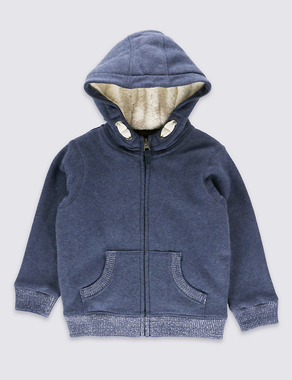 Cotton Rich Hooded Top (1-7 Years) Image 1 of 2