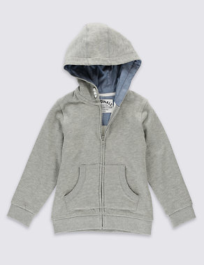 Cotton Rich Hooded Top (1-7 Years) Image 2 of 3