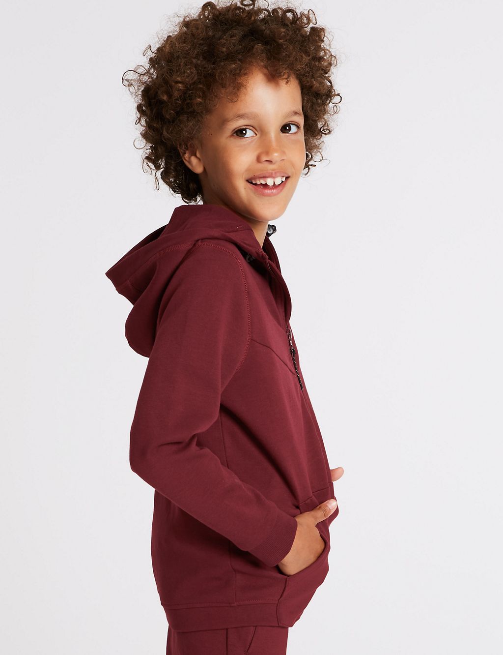Cotton Rich Hooded Top (3-16 Years) 2 of 3