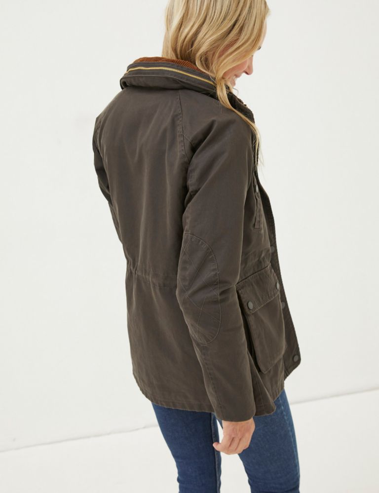 Cotton Rich Hooded Utility Jacket 4 of 7