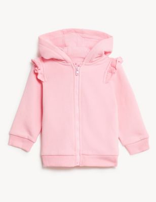 Cotton Rich Hoodie (0-3 Yrs) Image 2 of 6