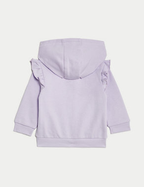 Cotton Rich Hoodie (0-3 Yrs) Image 2 of 3