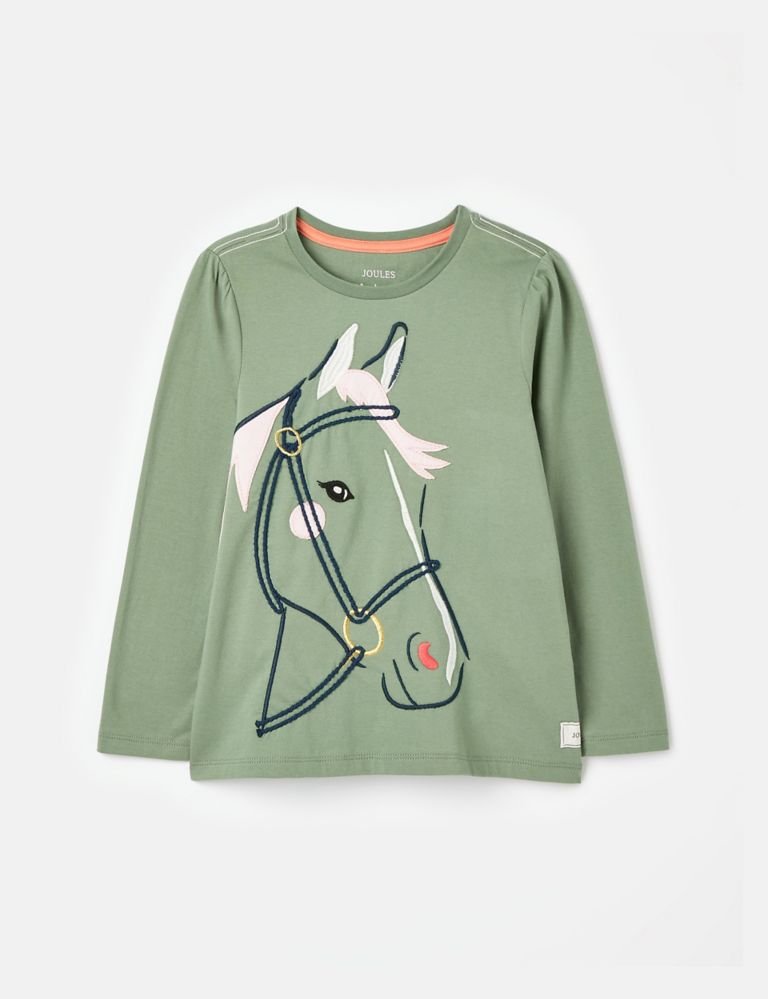 Cotton Rich Horse Top (2-8 Yrs) 1 of 6