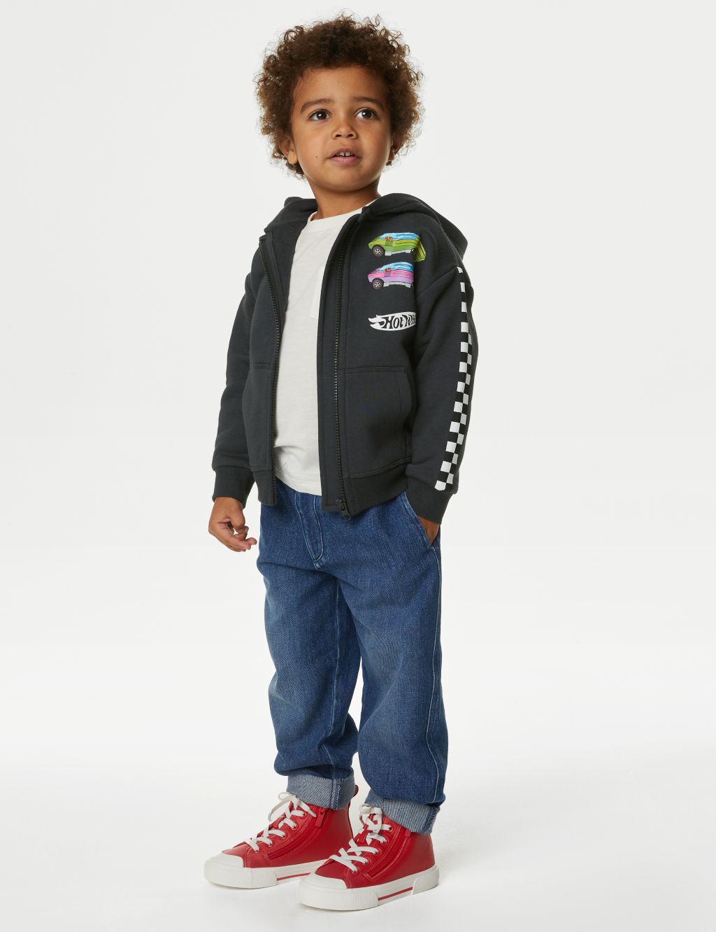 Cotton Rich Hot Wheels Hoodie (2-8 Yrs) 2 of 5