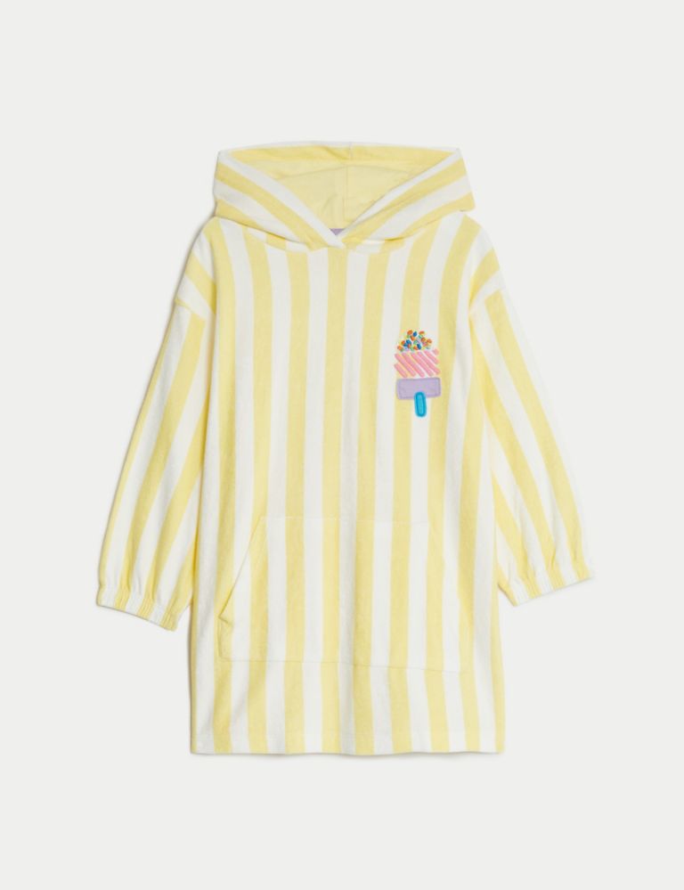 Cotton Rich Ice Cream Towelling Poncho (2-8 Yrs) 1 of 1