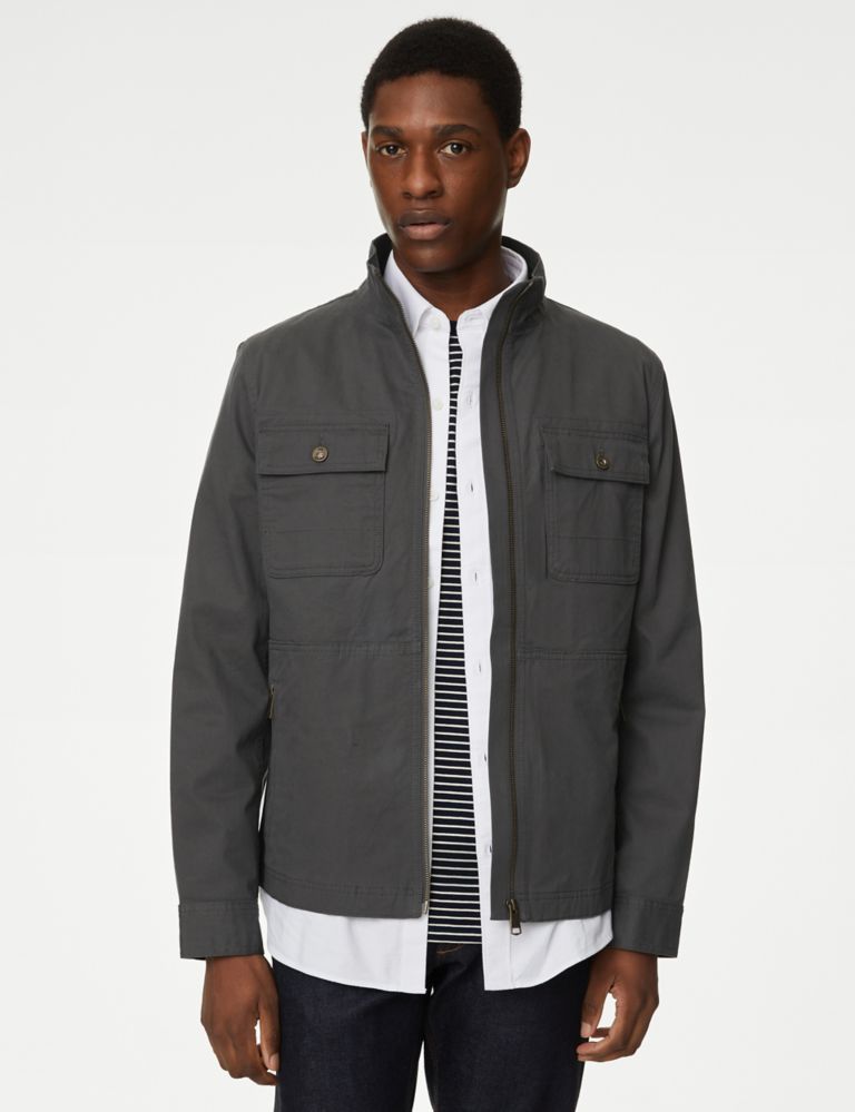 Cotton Rich Jacket with Stormwear™ 1 of 8