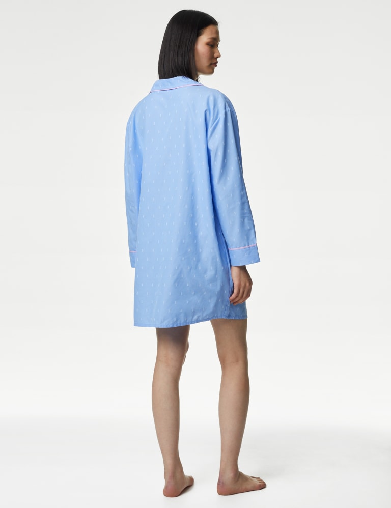 Women's Jacquard Nightshirt - Blue