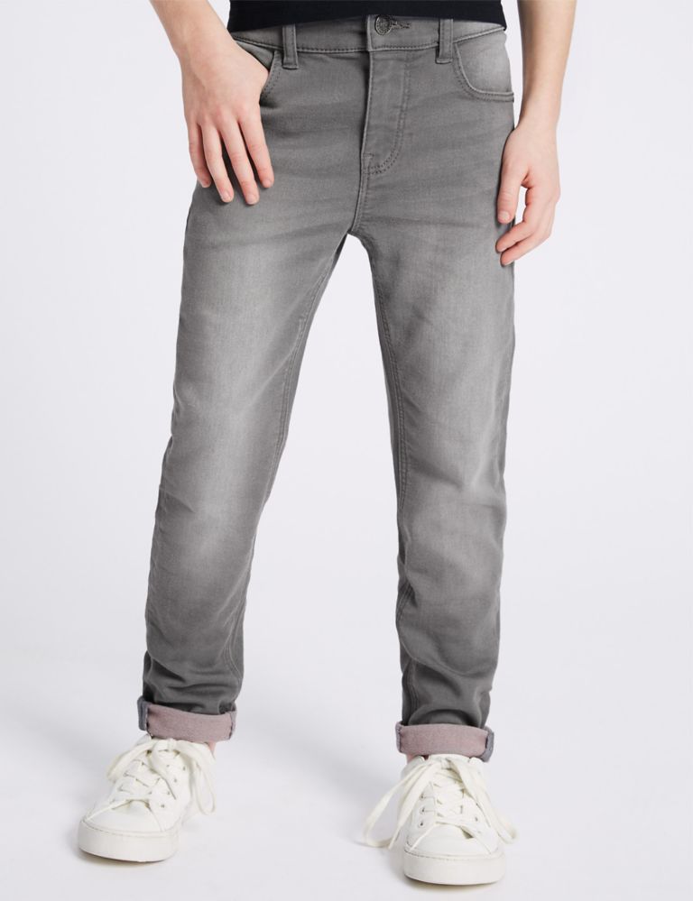 Cotton Rich Jeans With Stretch (3-16 Years) 3 of 7
