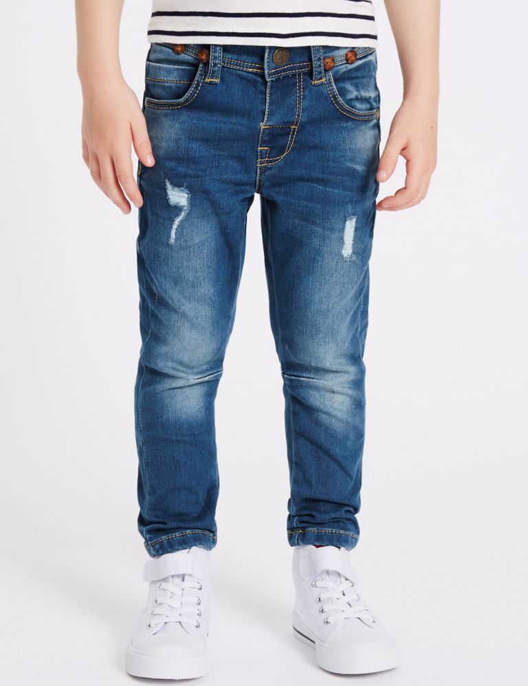 Cotton Rich Jeans with Braces (3 Months - 5 Years) 3 of 6