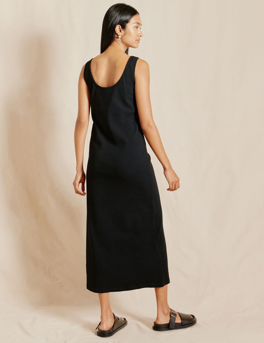 Cotton Rich Jersey Scoop Neck Maxi Dress 2 of 4