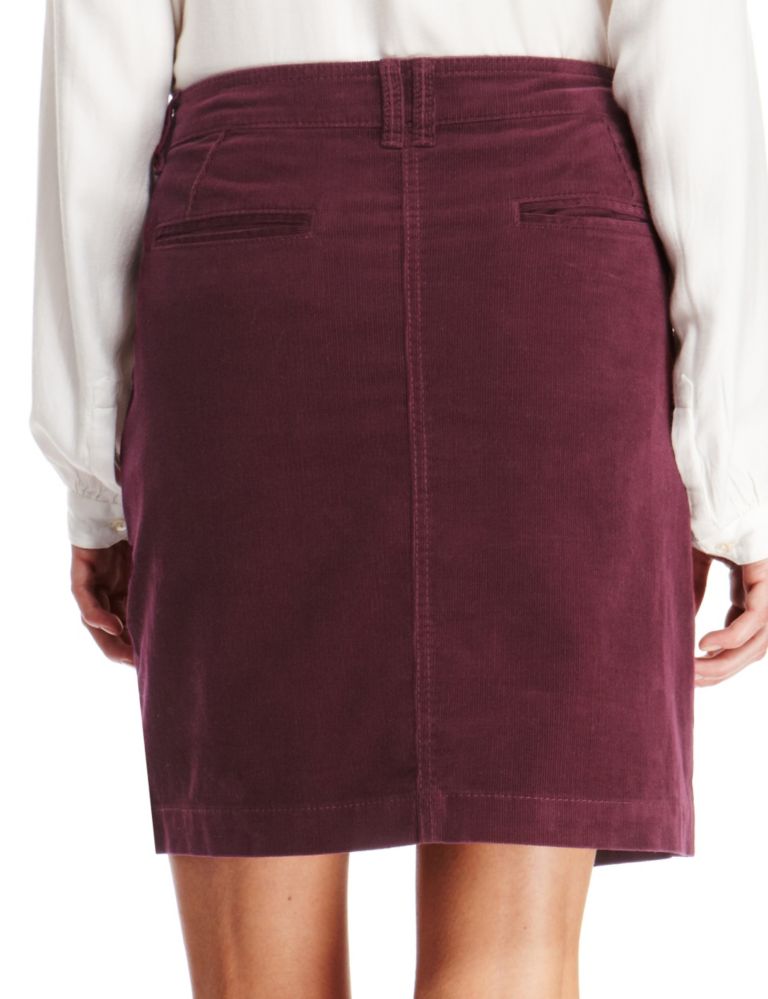 Cotton Rich Jet Pocket Corduroy Skirt 6 of 7