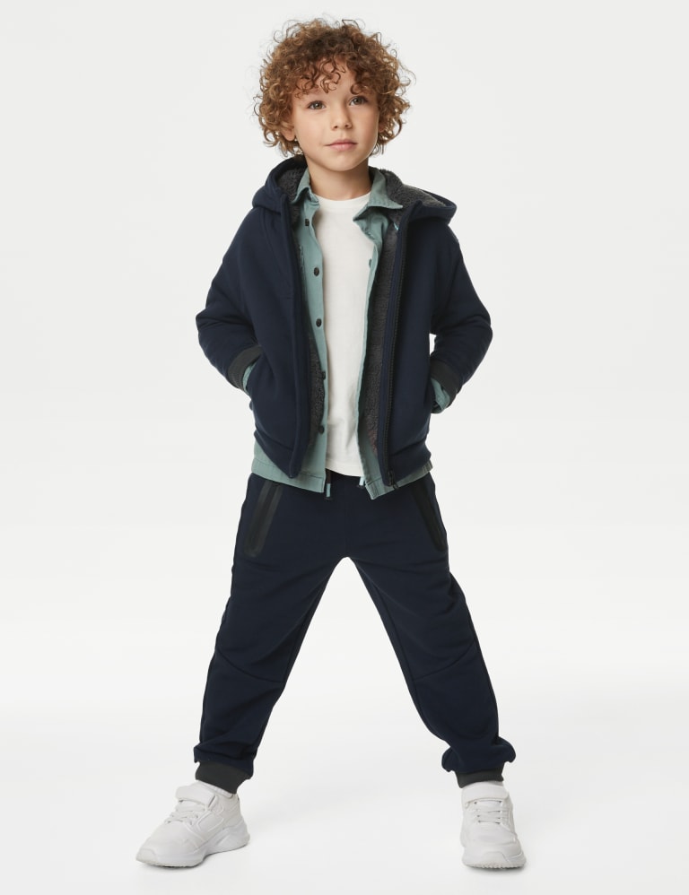 M&s boys black joggers hotsell