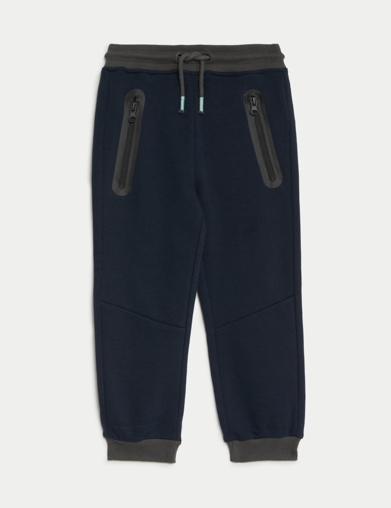 M&s boys black joggers sale