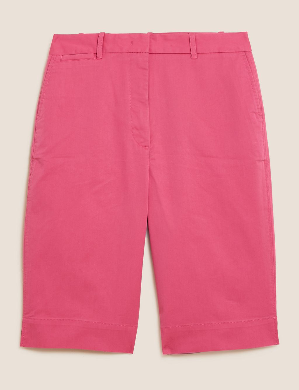 Cotton Rich Knee Length Chino Shorts 1 of 5