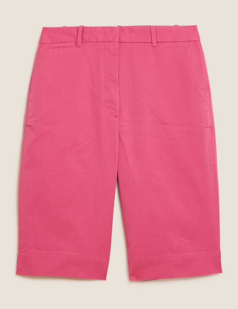 Cotton Rich Knee Length Chino Shorts 2 of 5