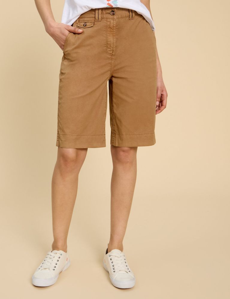 Cotton Rich Knee Length Chino Shorts 3 of 6