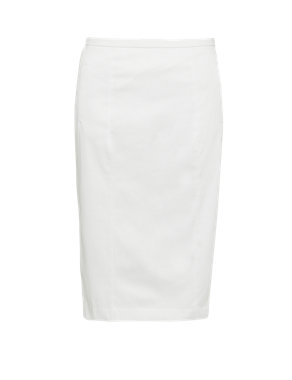 Cotton Rich Knee Length Pencil Skirt Image 2 of 4