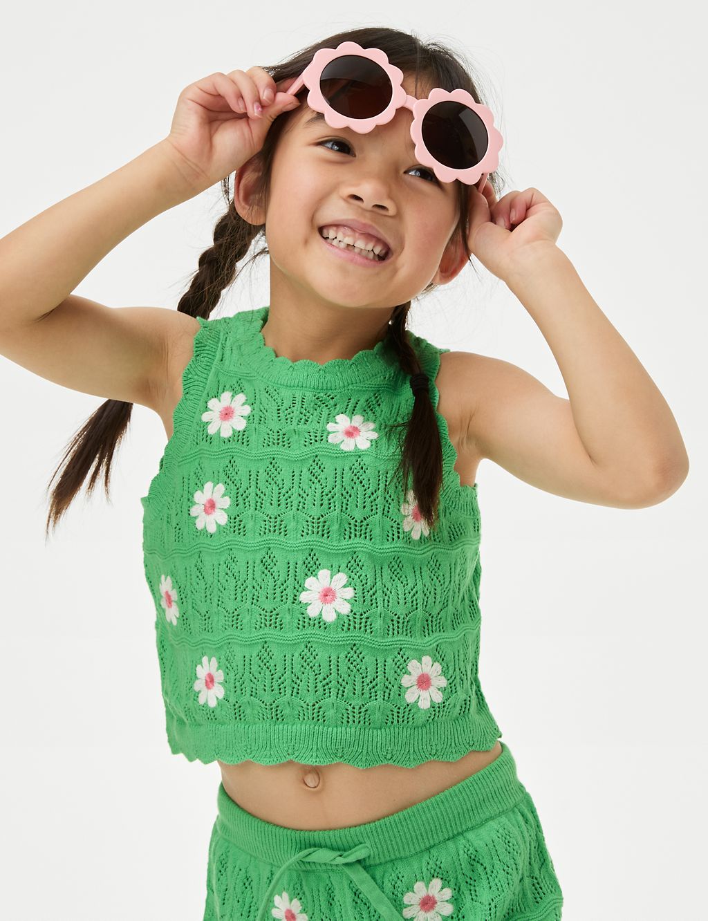Cotton Rich Knitted Top (2-8 Yrs) 3 of 5