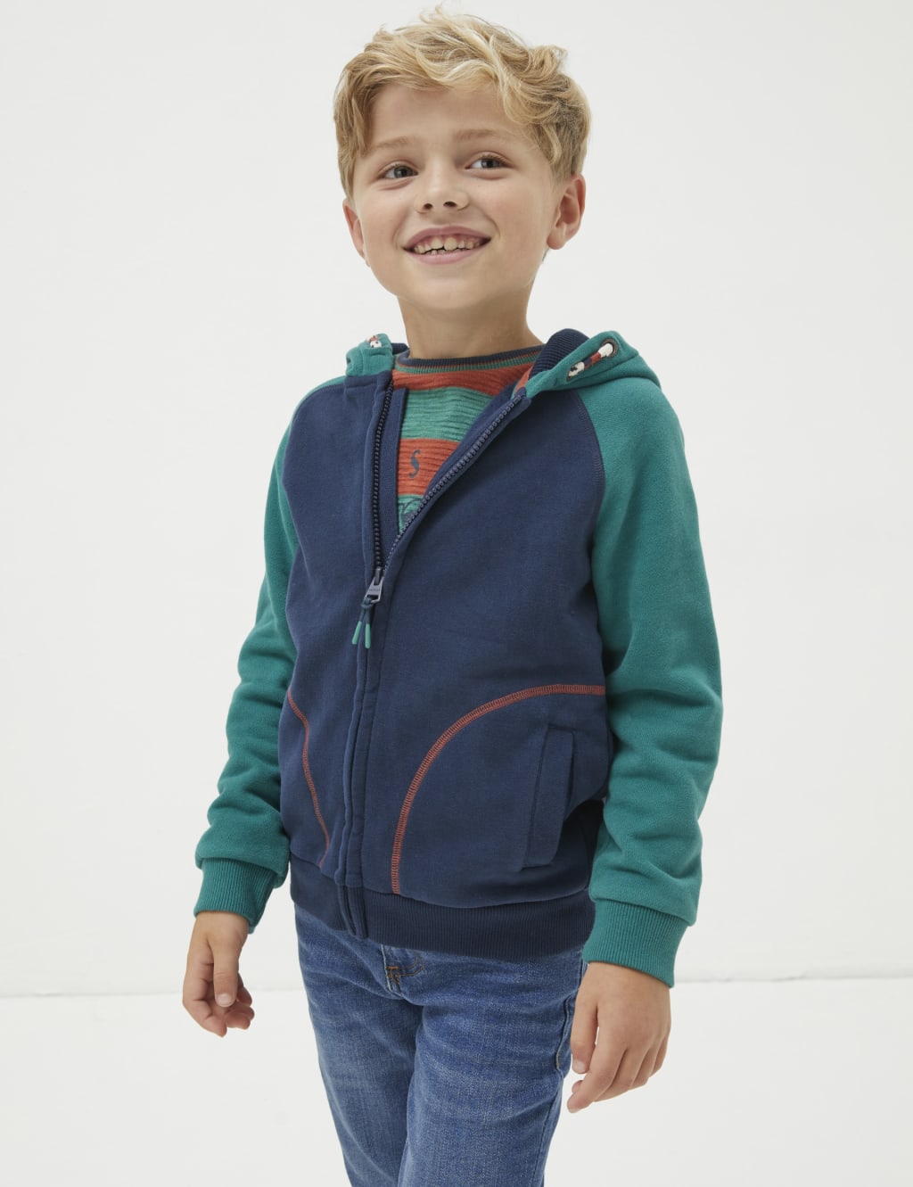 Cotton Rich Land Rover™ Zip Hoodie (313 Yrs) FatFace M&S