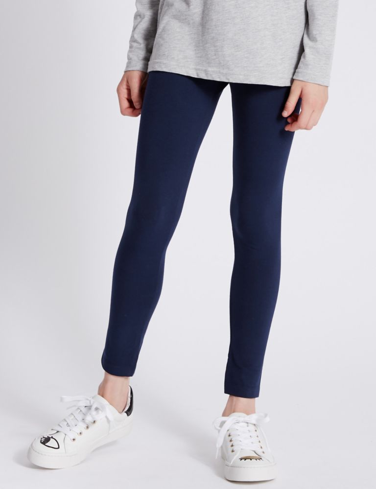 Cotton Rich Leggings with StayNEW™  (3-14 Years) 1 of 5