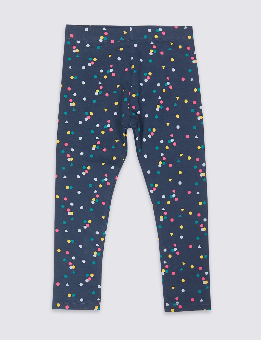 Cotton Rich Leggings with Stretch (3 Months - 7 Years) 1 of 4