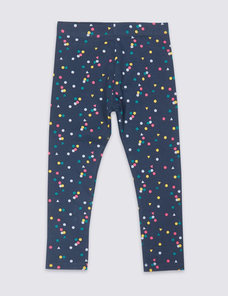 Cotton Rich Leggings with Stretch (3 Months - 7 Years) 2 of 4
