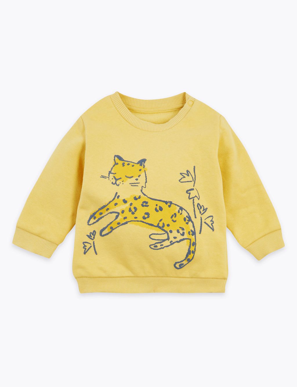 Cotton Rich Leopard Print Sweatshirt 3 of 3