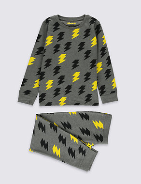 Cotton Rich Lightning Pyjamas (1-16 Years) Image 2 of 4