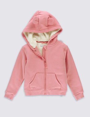 Cotton Rich Lined Hooded Top (3 Months - 5 Years) Image 2 of 5
