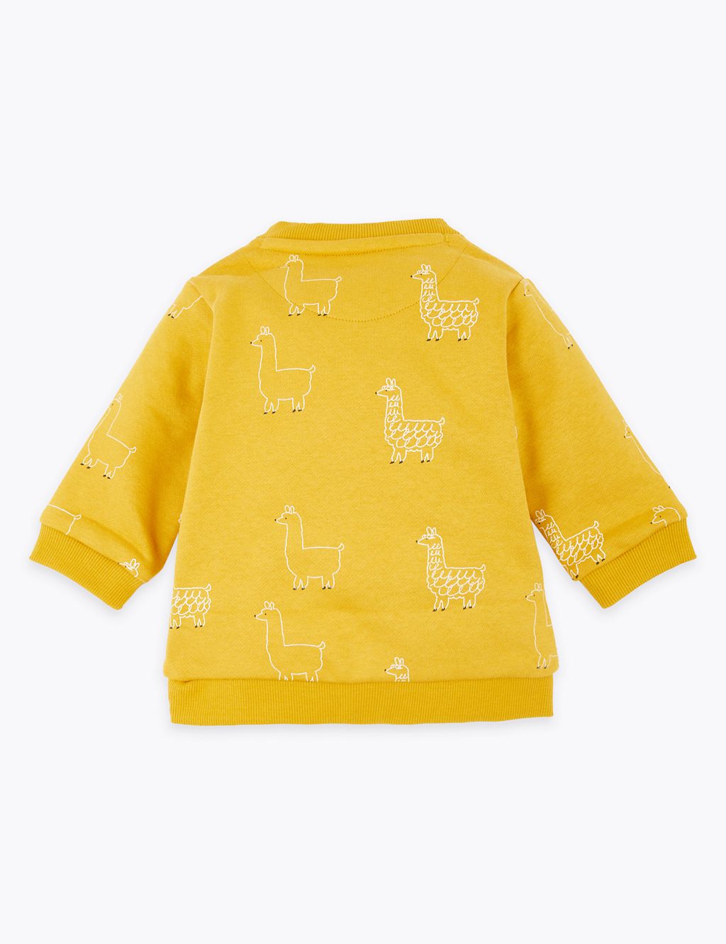 Cotton Rich Llama Print Sweatshirt (0-3 Yrs) 1 of 3
